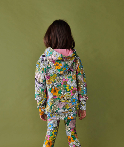 Bliss Floral Organic Cotton Hoodie