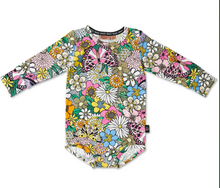 Load image into Gallery viewer, Bliss Floral Organic LS Romper

