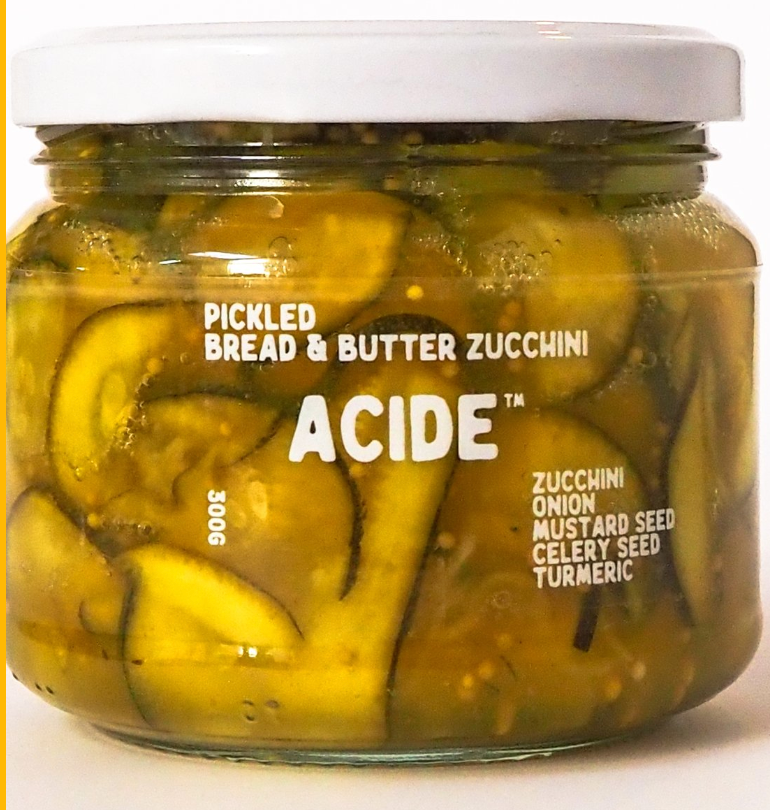 ACIDE Pickled Bread and Butter Zucchini - 300g
