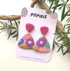 Popirie Valentines Garden Dangly Earrings