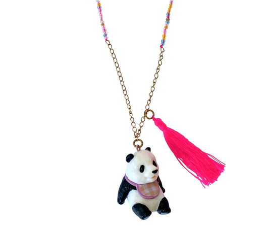 Cyril Panda Bead Necklace