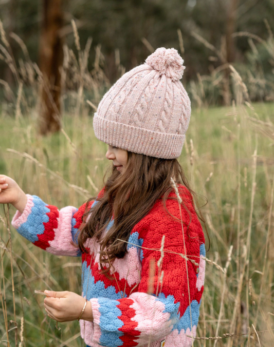 Alps Beanie - Pink Speckle