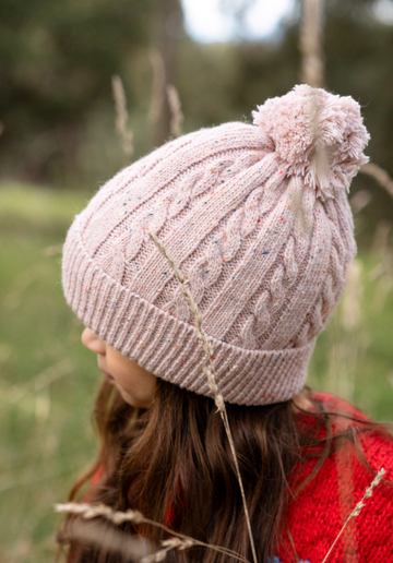 Alps Beanie - Pink Speckle
