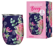Load image into Gallery viewer, Lisa Pollock Double-walled Stainless Steel Bevvy Travel Mug
