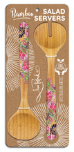 Load image into Gallery viewer, Lisa Pollock Bamboo Salad Servers
