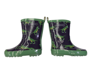 T-Rex Peacoat Rain Boots