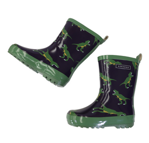 T-Rex Peacoat Rain Boots