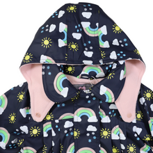 Load image into Gallery viewer, Sunshine &amp; Rainbows Rain Coat - 2 Colour Options
