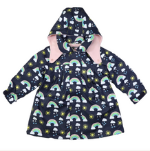 Load image into Gallery viewer, Sunshine &amp; Rainbows Rain Coat - 2 Colour Options
