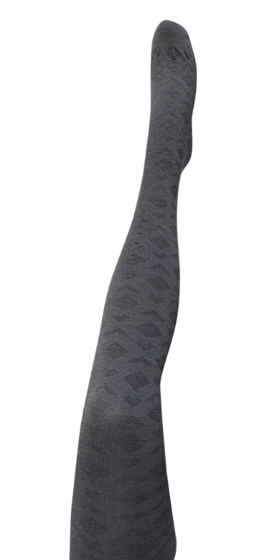 Deco Grey Merino Wool Tights