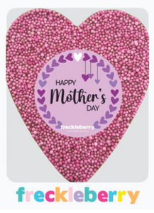 Freckleberry Freckle Heart - Milk Chocolate - Happy Mothers Day