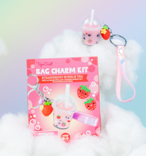 Load image into Gallery viewer, Bag Charm Kit - Strawberry Bubble Tea
