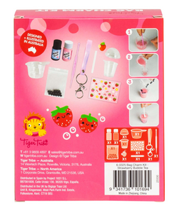 Bag Charm Kit - Strawberry Bubble Tea