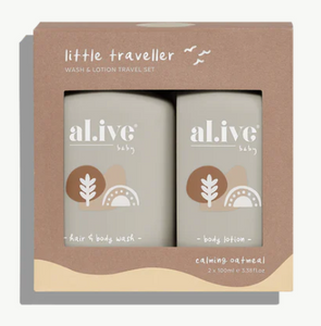 Al.ive Little Traveller - Wash & Lotion Travel Set