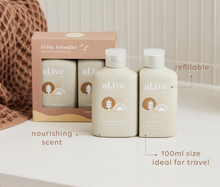 Load image into Gallery viewer, Al.ive Little Traveller - Wash &amp; Lotion Travel Set
