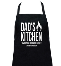 Load image into Gallery viewer, Screen Print Apron - Dad&#39;s Kitchen
