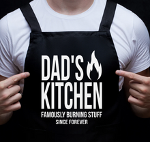 Load image into Gallery viewer, Screen Print Apron - Dad&#39;s Kitchen
