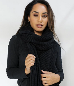 Crochet Scarf - Black