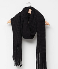 Load image into Gallery viewer, Crochet Scarf - Black
