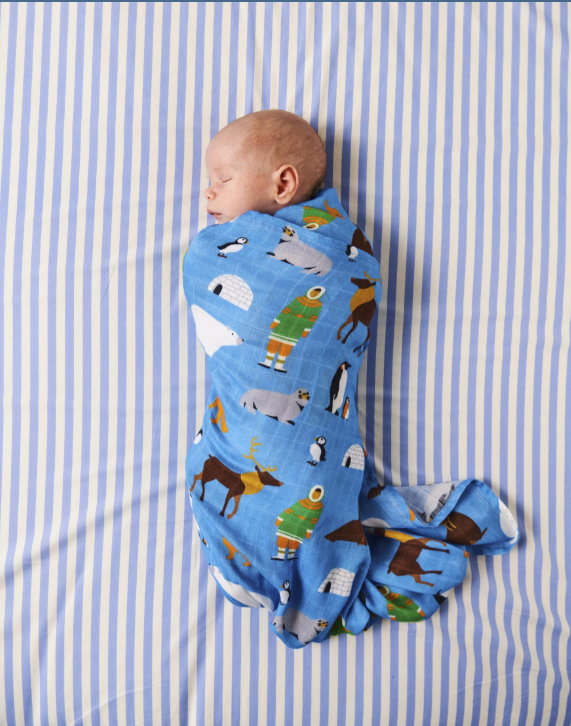 Arctic Circle Bamboo Baby Swaddle