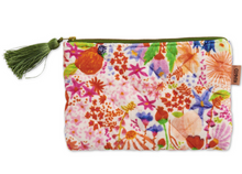 Load image into Gallery viewer, Meandering Meadow Velvet Cosmetics Purse
