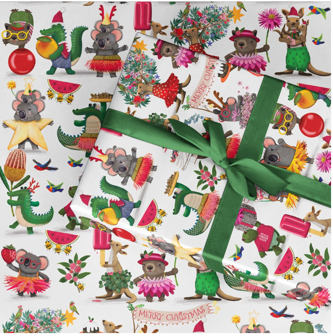 Christmas Bush Party Wrapping Paper