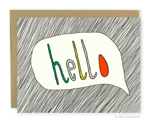 Hello Bubble - Greeting Card