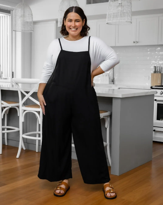 Rayon Overall - Black