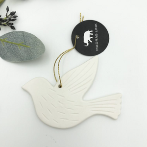 Eden White Dove Ceramic Decoration