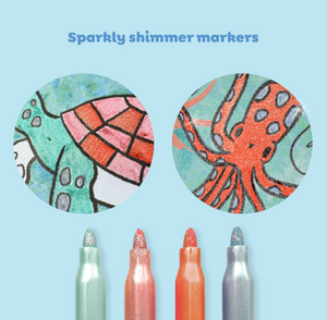 Shimmer Colouring Set - Sea Life