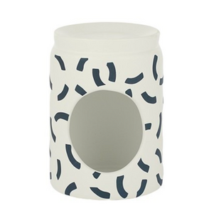 Curva Ceramic Oil Burner - Navy/White