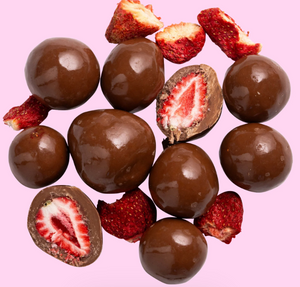 Milk Chocolate Coated Freeze Dried Strawberries