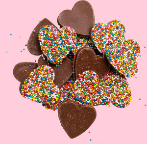 Milk Chocolate Freckle Hearts