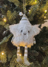 Load image into Gallery viewer, Fluffy Star White Hanging Decoration
