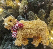 Load image into Gallery viewer, Highland Cow Hanging Decoration
