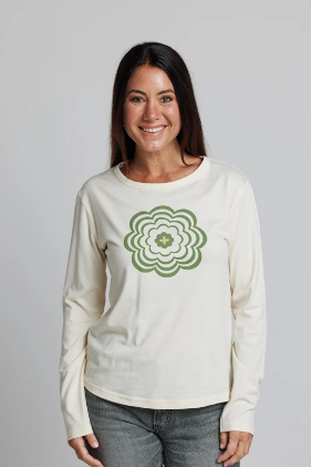 Cream Daisy - L/Sleeve Tee