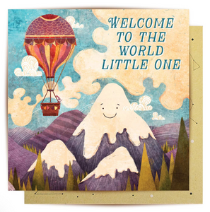Greeting Card Hot Air Balloon Newborn