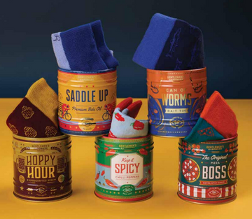 Socks in a Can - 5 Designs