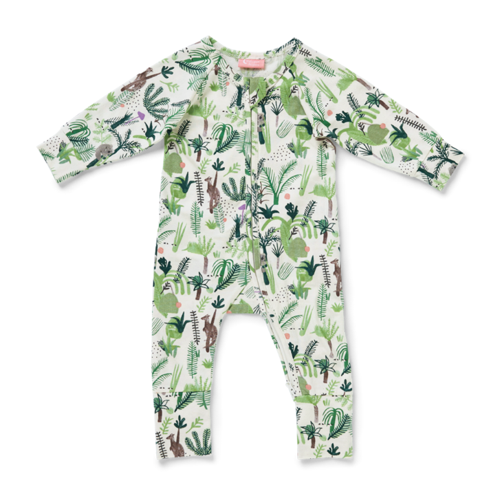 Fern Gully Long Sleeve Romper