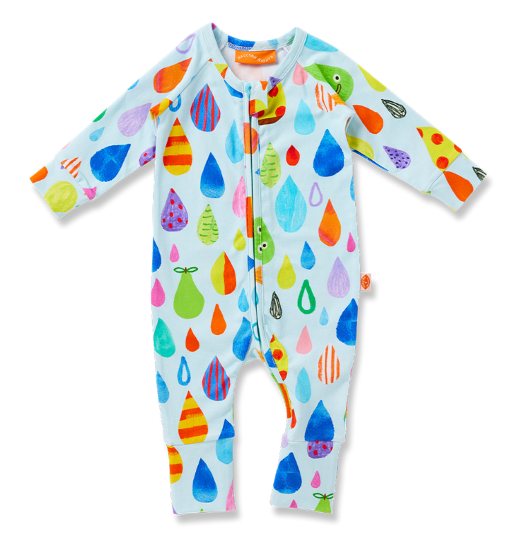 Sun Shower Long Sleeve Romper