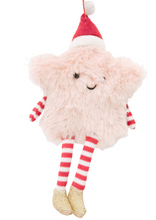 Load image into Gallery viewer, Fluffy Star Pink Hanging Decoration
