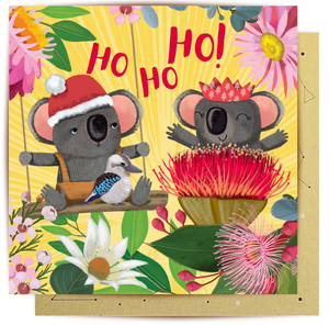 Festive Koalas - Greeting Card