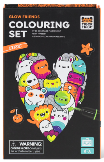 Neon Colouring Set - Glow Friends
