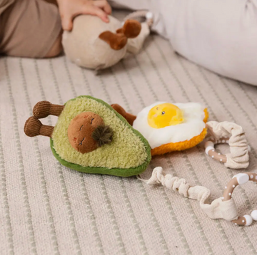 Baby Stroller Toys - Avocado & Egg on Toast 2pk