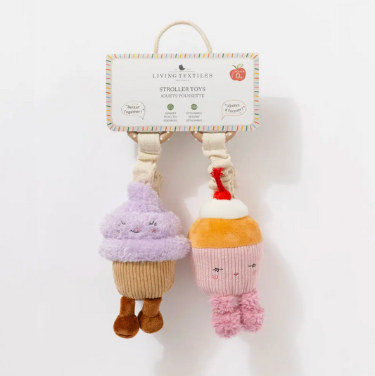 Baby Stroller Toys - Ice Cream & Cupcake 2pk