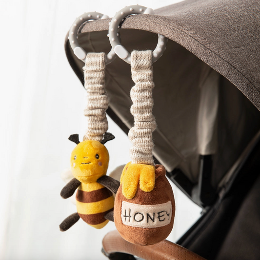 Baby Stroller Toys - Bee & Honey Pot 2pk