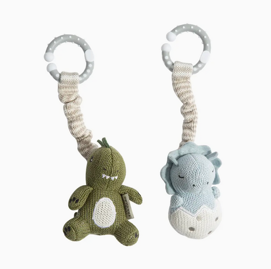 Baby Stroller Toys - Baby Dinosaur Duo 2pk
