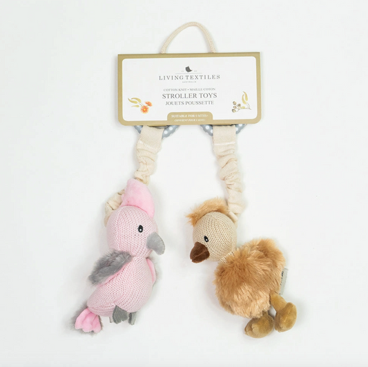 Baby Stroller Toys - Galah & Emu 2pk