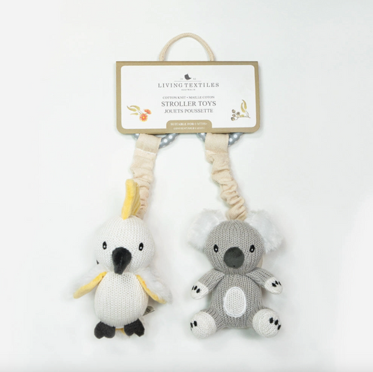 Baby Stroller Toys - Koala & Cockatoo 2pk