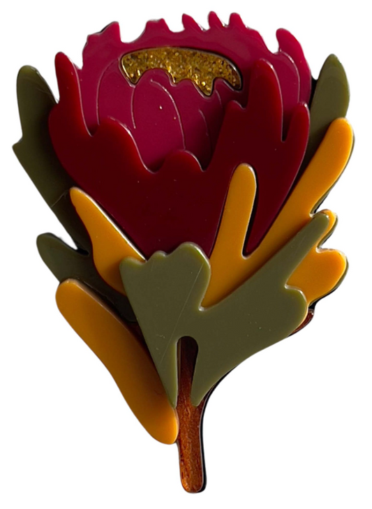 Iris Resin Brooch - assorted designs available